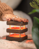 Mini Mid-Century Kona Design Friendship Lamp – Compact Retro Wi-Fi Touch Lamp for Long-Distance Connection