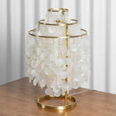 Round Shell Tiered Table Lamp
