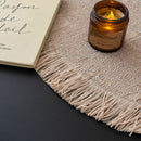 Chenille Sofa Cover Throw Blanket, Woven Textured Minimalist Wabi-Sabi Couch Cover