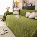Sofa Cover Blanket Throw with Tassels, Decorative Furniture Protector for Dogs/Pets