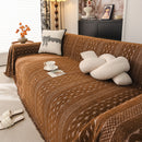 Sofa Cover Blanket Throw with Tassels, Decorative Furniture Protector for Dogs/Pets
