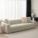 3D Jacquard Geometric Sofa Cover, High Stretch Soft Polar Fleece Slipcover for Couch by Slipcover KAS™