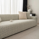 3D Jacquard Geometric Sofa Cover, High Stretch Soft Polar Fleece Slipcover for Couch by Slipcover KAS™