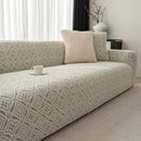 3D Jacquard Geometric Sofa Cover, High Stretch Soft Polar Fleece Slipcover for Couch by Slipcover KAS™