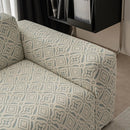 3D Jacquard Geometric Sofa Cover, High Stretch Soft Polar Fleece Slipcover for Couch by Slipcover KAS™