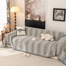 Sofa Cover Blanket Throw with Tassels, Decorative Furniture Protector for Dogs/Pets