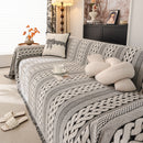 Sofa Cover Blanket Throw with Tassels, Decorative Furniture Protector for Dogs/Pets
