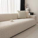 3D Jacquard Geometric Sofa Cover, High Stretch Soft Polar Fleece Slipcover for Couch by Slipcover KAS™