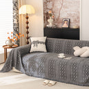 Sofa Cover Blanket Throw with Tassels, Decorative Furniture Protector for Dogs/Pets