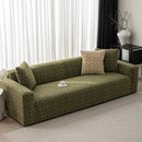 3D Jacquard Geometric Sofa Cover, High Stretch Soft Polar Fleece Slipcover for Couch by Slipcover KAS™