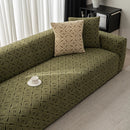 3D Jacquard Geometric Sofa Cover, High Stretch Soft Polar Fleece Slipcover for Couch by Slipcover KAS™