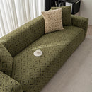 3D Jacquard Geometric Sofa Cover, High Stretch Soft Polar Fleece Slipcover for Couch by Slipcover KAS™
