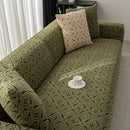 3D Jacquard Geometric Sofa Cover, High Stretch Soft Polar Fleece Slipcover for Couch by Slipcover KAS™