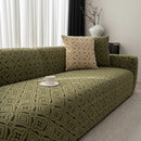 3D Jacquard Geometric Sofa Cover, High Stretch Soft Polar Fleece Slipcover for Couch by Slipcover KAS™