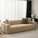 3D Jacquard Geometric Sofa Cover, High Stretch Soft Polar Fleece Slipcover for Couch by Slipcover KAS™