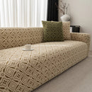 3D Jacquard Geometric Sofa Cover, High Stretch Soft Polar Fleece Slipcover for Couch by Slipcover KAS™