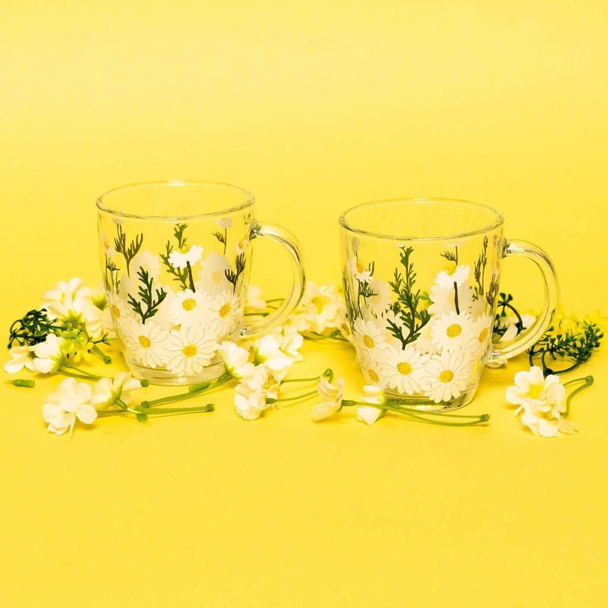 Painted Daisy Mugs, photo 2 of 5