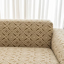 3D Jacquard Geometric Sofa Cover, High Stretch Soft Polar Fleece Slipcover for Couch by Slipcover KAS™