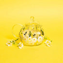 Painted Daisy Tea Pot by Jersey Art Glass