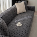 3D Jacquard Geometric Sofa Cover, High Stretch Soft Polar Fleece Slipcover for Couch by Slipcover KAS™
