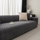3D Jacquard Geometric Sofa Cover, High Stretch Soft Polar Fleece Slipcover for Couch by Slipcover KAS™