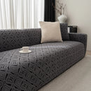 3D Jacquard Geometric Sofa Cover, High Stretch Soft Polar Fleece Slipcover for Couch by Slipcover KAS™