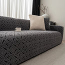 3D Jacquard Geometric Sofa Cover, High Stretch Soft Polar Fleece Slipcover for Couch by Slipcover KAS™