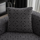 3D Jacquard Geometric Sofa Cover, High Stretch Soft Polar Fleece Slipcover for Couch by Slipcover KAS™