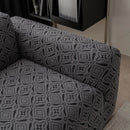 3D Jacquard Geometric Sofa Cover, High Stretch Soft Polar Fleece Slipcover for Couch by Slipcover KAS™