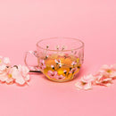 Painted Cherry Blossom Mugs by Jersey Art Glass