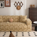 Plush Fleece Stretch Sofa Cover, Super Soft Textured Geometric Couch Slipcover by Slipcover KAS™