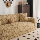 Plush Fleece Stretch Sofa Cover, Super Soft Textured Geometric Couch Slipcover by Slipcover KAS™