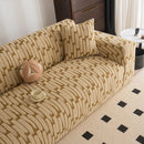 Plush Fleece Stretch Sofa Cover, Super Soft Textured Geometric Couch Slipcover by Slipcover KAS™