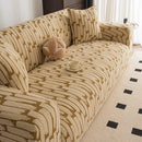 Plush Fleece Stretch Sofa Cover, Super Soft Textured Geometric Couch Slipcover by Slipcover KAS™