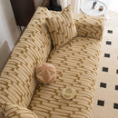 Plush Fleece Stretch Sofa Cover, Super Soft Textured Geometric Couch Slipcover by Slipcover KAS™