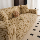 Plush Fleece Stretch Sofa Cover, Super Soft Textured Geometric Couch Slipcover by Slipcover KAS™