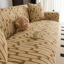 Plush Fleece Stretch Sofa Cover, Super Soft Textured Geometric Couch Slipcover by Slipcover KAS™