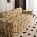 Plush Fleece Stretch Sofa Cover, Super Soft Textured Geometric Couch Slipcover by Slipcover KAS™