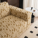 Plush Fleece Stretch Sofa Cover, Super Soft Textured Geometric Couch Slipcover by Slipcover KAS™