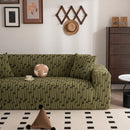Plush Fleece Stretch Sofa Cover, Super Soft Textured Geometric Couch Slipcover by Slipcover KAS™