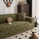 Plush Fleece Stretch Sofa Cover, Super Soft Textured Geometric Couch Slipcover by Slipcover KAS™