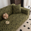 Plush Fleece Stretch Sofa Cover, Super Soft Textured Geometric Couch Slipcover by Slipcover KAS™