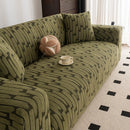 Plush Fleece Stretch Sofa Cover, Super Soft Textured Geometric Couch Slipcover by Slipcover KAS™