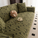 Plush Fleece Stretch Sofa Cover, Super Soft Textured Geometric Couch Slipcover by Slipcover KAS™