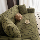 Plush Fleece Stretch Sofa Cover, Super Soft Textured Geometric Couch Slipcover by Slipcover KAS™