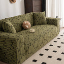 Plush Fleece Stretch Sofa Cover, Super Soft Textured Geometric Couch Slipcover by Slipcover KAS™