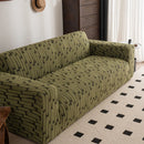 Plush Fleece Stretch Sofa Cover, Super Soft Textured Geometric Couch Slipcover by Slipcover KAS™