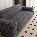 Plush Fleece Stretch Sofa Cover, Super Soft Textured Geometric Couch Slipcover by Slipcover KAS™