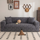 Plush Fleece Stretch Sofa Cover, Super Soft Textured Geometric Couch Slipcover by Slipcover KAS™