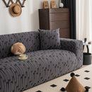 Plush Fleece Stretch Sofa Cover, Super Soft Textured Geometric Couch Slipcover by Slipcover KAS™